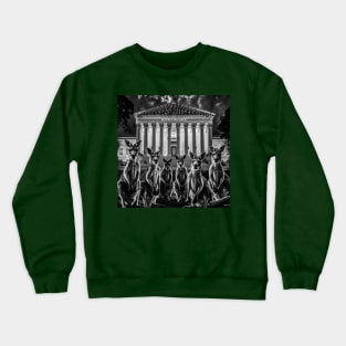 Supreme Court - SCOTUS IS A Kangaroo Court - Robin Fader - Back Crewneck Sweatshirt